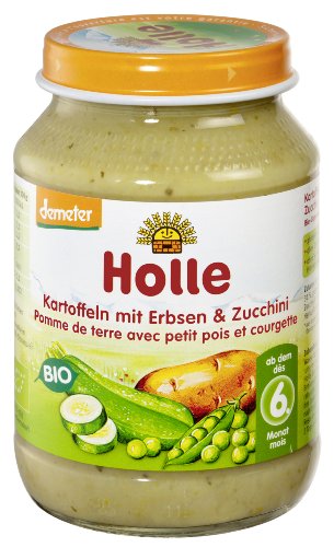 Holle Kartoffeln mit Erbsen & Zucchini