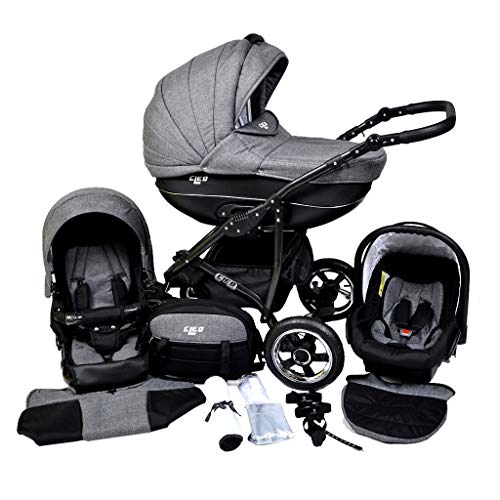 Cleo Kinderwagen 4 in 1 Komplettset (+ISOFIX-Basisstation)