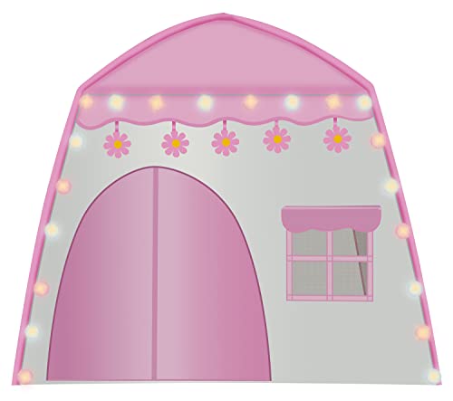 KRUZZEL Kinderzelt Spielzelt Spielhaus Zelthaus Schloss Kinder LED-Lampen