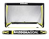BazookaGoal Original-Fußballtor | Garten Pop up Tor für Kinder | Outdoor / Indoor-Set mit massivem Rahmen – Pop-up Aufklapptor mit (1,20 x 0,75 m)