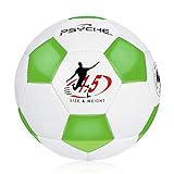 Kinder Fußball Ball Toy Balls für Indoor Outdoor Trainingsbälle für Fußball,Hellgrün Weiss,Größe 1.5