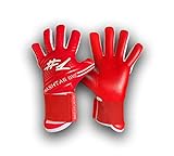 #1 Hashtagone Endboss Red Torwarthandschuhe für Erwachsene & Kinder - Größe 5 - entwickelt vom Torwart Bundesliga Profi - Tormannhandschuhe Herren, Kinder (Größe 5 Endboss Red)