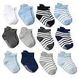 DEBAIJIA 12 Paar Baby Ankle Socken Baumwolle Kleinkinder Jungen Mädchen 0-1 Jahre Alt Niedliche Weich Casual Bequem Süß Atmungsaktiver - S