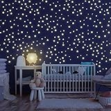 Homery Sternenhimmel 400 Leuchtsterne selbstklebend mit starker Leuchtkraft, fluoreszierende Leuchtsterne Wandtattoo & Wanddeko Aufkleber für Baby, Kinder oder Schlafzimmer (Leuchtsterne)