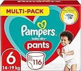 Pampers Windeln Pants Größe 6 (14-19kg) Baby-Dry, Alte Version