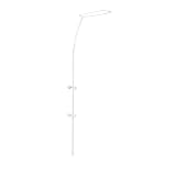 Julius Zöllner - Himmelhalter Standard mit Spangen, weiß, Höhe: ca. 150 cm