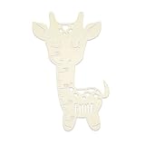 Messlatte für Kinder Holz Modell Giraffe Kinderzimmer-Messlatte/Tauf-Geschenk oder zur Geburt/Kindermesslatte personalisiert mit Wunsch-Name für Mädchen oder Junge Design by HeLLo Mini