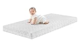 Traumnacht BT Kiddy Kindermatratze Pure , 60 x 120 cm, Schadstoffgeprüft nach Öko-Tex Standard 100, hautfreundlicher Bezug abnehmbar und waschbar, produziert nach deutschem Qualitätsstandard, Weiß