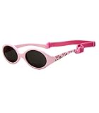 Kiddus Baby Sonnenbrille 0-18 Monate, Polarisierte UV400 Schutzbrille für Kleinkind, Neugeborene Jungen und Mädchen, Kategorie 3, Flexibles TPE mit Neoprenband, Barcelona Design