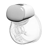 Elektrische Milchpumpe, tragbare Milchpumpe, freihändige Milchpumpe, tragbare Milchpumpe mit 2 Modi, 10 Stufen, LCD-Display, Speicherfunktion, wiederaufladbarer Einzelmilchabsauger, 24-mm-Flansch