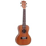 XYF 23 Zoll Ukuleleule Ukulele Kleine Gitarre Professionelle Ukulele Für Kinder Bundle Mit Gig Bag Ideal Für Schulen Und Anfänger (Color : Brown, Size : 23 inches)