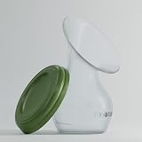 Silikon Milchpumpe von Littlebloom - 100% BPA frei - manuelle Muttermilchpumpe mit Verschluss plus Deckel für Aufbewahrung und Silikon Handmilchpumpe