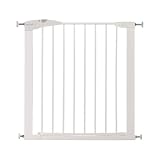 Munchkin Türgitter für Babys, ausziehbares Türschutzgitter & Treppenschutz zum Klemmen, ideal für Kinder und Haustiere, ohne Bohren, 76-82 cm, Weiß
