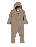 Sterntaler Unisex Baby Overall Overall aus Microfleece, Mit Reißverschluss und Hand- und Fußstulpen, Braun Melange, 86