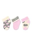 Sterntaler Baby - Mädchen Erstlingssöck. Herzen,3er-pack Socken, Rosa, 0-4 Monate