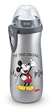 NUK Disney Mickey Mouse rinkflasche für Kinder ab 36 Monate,450ml, grau