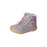 RICOSTA Baby Mädchen Lauflernschuhe Georgie,Kinder Boots,WMS:Mittel,lose Einlage,terracare,schnürschuhe,Booties,warm,Graphit/Blush (450),22 EU