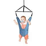 DREAMADE Baby Türhopser, Babyschaukel mit Stabiler Türrahmenklemme, Einstellbares Baby Tür Schaukel, Baby Trainingsgerät aus Stoff und Eisen mit starker Tragfähigkeit für Baby 6-12 Monate (Blau)