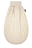 Alvi Schlupfmäxchen Light XL & Windel Blaubaer | Baby Schlafsack | Baby Strampelsack Sommer | Pucksack Alvi 3-6 Monate | Schlafsack Baby 100% Baumwolle | Schlupfsack aus Baumwolle