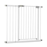 hauck Open N Stop KD + 21 cm Verlängerung, Weiß - Schutzgitter für Türen & Treppen, Breite Verstellbar 96-101 cm, 77 cm Hoch, ohne Bohren, für Kinder & Hunde, Einhändiges Öffnen in beide Richtungen