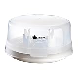 Tommee Tippee Dampfsterilisator für Babyfläschchen und Zubehör, tötet Viren†† und 99,9% aller Bakterien ab, 4-Minuten-Sterilisierungszyklus
