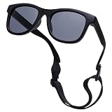 Pro Acme Polarisierte Baby Sonnenbrille Flexibler Rahmen mit Riemen Kleinkind Sonnenbrillen für 0-24 Monate Neugeborene Jungen Mädchen (Schwarz Rahmen | Grau Linse)