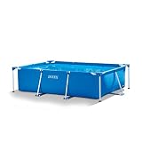 Intex Rectangular Frame Pool - Aufstellpool, Blau - 220 x 150 x 60 cm