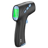 LPOW Fieberthermometer Kontaktlos, Digitales Infrarot thermometer, Stirnthermometer für Babys und Erwachsene mit Alarm bei hoher Temperatur und sofortiger genauer Messwerte