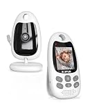 BOIFUN Babyphone mit Kamera, 2 Zoll 720P Monitor, Ohne WLAN, Nachtsicht, 2 Wege Audio, Vox-Funktion, Schallerkennung, Temperaturerkennung, Schlaflieder