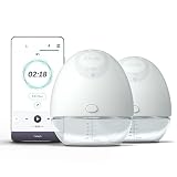 Elvie Pump Double – Elektrische Milchpumpe für leichtes Abpumpen, bequeme, tragbare Stillpumpe, mit App-Funktion, um den Abpump-Verlauf zu verfolgen