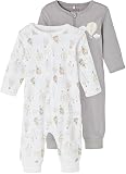 NAME IT Unisex Baby NBNNIGHTSUIT 2P Zip Alloy Balloon NOOS Kleinkind-Schlafanzüge, 80