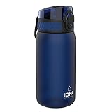 ion8 Auslaufsichere Kinder Trinkflasche, BPA-frei, Frosted Navy, 350ml