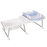 Geuther Bade- Wickelkombination Aqualino | Babywanne für Baby | Sicherheit & Praktische Verwendung zum Baden und Wickeln