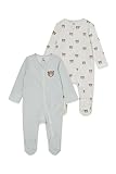 C&A Baby Jungen Onesie Multipack Regular Fit Streifen|Bedruckt weiß 86