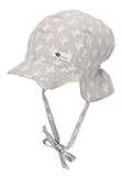 Sterntaler Baby Jungen Schirmmütze Baby Schirmmütze mit Nackenschutz Kaktus Sonnenhut - Schiebermütze, Baskenmütze - waschbar - lichtgrau, 43