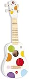 Janod Holz Ukulele ‘Konfetti’ - Holzspielzeug für Kinder - Musikinstrument für Kinder - Kindergitarre - Ab 3 Jahren, J07597