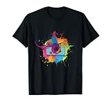 Fotografieren Fotograf Foto Kamera Bunter Fotoapparat T-Shirt