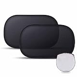Sonnenschutz Auto Baby mit UV Schutz 51x31cm, 2 Stück Selbsthaftende Sonnenschutz Auto Baby, Auto Fenster Sonnenschutz Innen, Sonnenblende Auto, Autoscheiben Sonnenschutz für Kinder, Baby,Haustiere