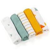 LaLoona Mullwindeln 5er Pack 70x70 cm - Mint Gelb