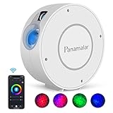 Panamalar Smart Sternenhimmel Projektor, WLAN LED Projektor Galaxy Sternenlicht Kinder Nachtlicht mit Timer/Sprachsteuerung von Alexa&Google, Lampe Bühnenlampen Geschenk für Kinder Party, App control