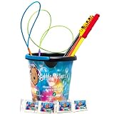 Bubble Brothers Riesenseifenblasen Set für Events | 5 Seifenblasenstäbe, 25L Seifenblasenflüssigkeit, 5L Eimer | Profi-Set für Shows, Animation & Sommerfeste