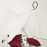 JalousieCrew Betthimmel Himmelstange Himmelbett Himmelset Baldachin Raffhalter Himmelhalter (weiß)