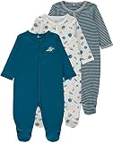 NAME IT 3er-Pack Unisex Schlafstrampler Planeten mit Knöpfen 68
