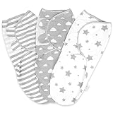 Little Seeds Pucksack Baby 3-6 Monate Baby Decke Pucktuch von 3-6 Monate Swaddle Decke aus 100% Bio-Baumwolle