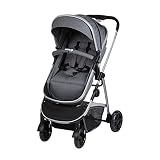 Safety 1st Kinderwagen Hello 2-in-1, zusammenfaltbarer Buggy mit wandelbarem Sitzeinhang zu Babywanne, inkl. Regenverdeck und Maxi-Cosi Adapter, nutzbar ab der Geburt bis max. 15 kg, Black Chic