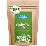 Lilabu Babytee 100g Bio - Bäuchleintee - 100% Bio Zutaten Ohne Zusätze - Reines Naturprodukt Nach Altem Hebammenrezept - Empfohlen von miBaby.de - Biotiva
