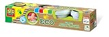 SES Creative 24926 - Eco Fingerfarbe 4 Farben x 150ml, aus natürlichen Rohstoffen, Hautfreundlich, Auswaschbar, Recycelte Verpackung