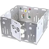 Venture All Stars DUO Lite Baby Laufstall - Mehrfach ausgezeichneter Spielplatz für Babys und Kleinkinder - Beinhaltet Spielmatte & Aktivitäts-Panel