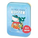 moses. Verlag GmbH 90352 Ich packe meinen Koffer | Der Spieleklassiker für Kinder ab 4 Jahren| Kinderbeschäftigung | Kartenset, Hellblau, White