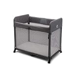 Bugaboo Stardust, 2-in-1, leichtes, faltbares Reisebett und kompakter Spielstall mit Matratze, in 1 Sekunde aufgeklappt, für Babys und Kleinkinder, inklusive Tragetasche, grau-meliert